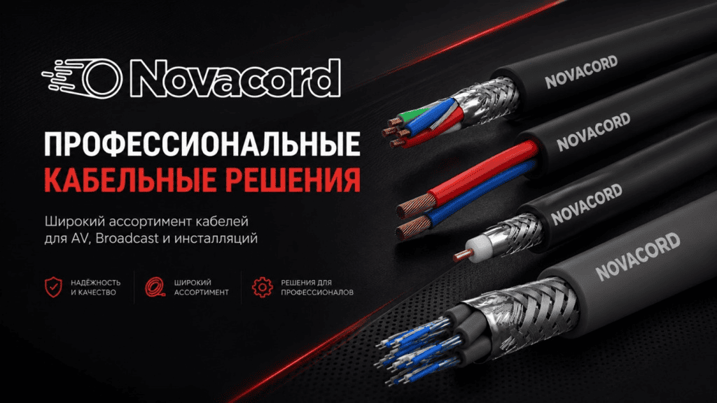 Кабельные решения от NOVACORD в ООО "Трэйд Групп Ресурс"